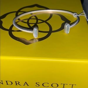 Kendra Scott bright silver and sky blue bracelet